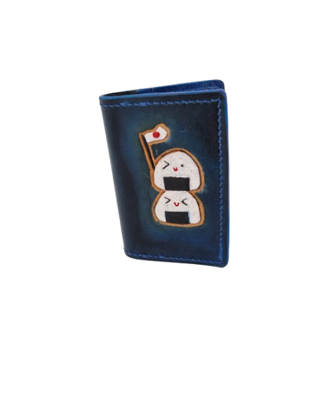 Porte-carte Onigiri bleu  Porte-cartes