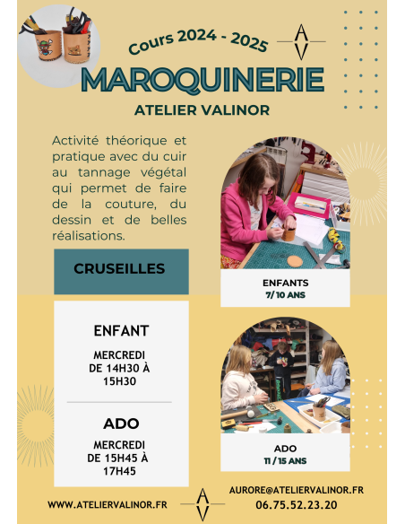 Cours maroquinerie 2024-2025  Boutique
