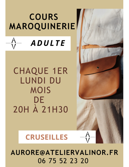 Cours Maroquinerie Adulte  Boutique