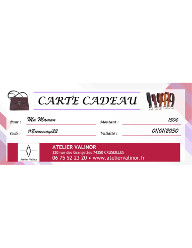 CARTE CADEAU / Au choix à partir de 10€